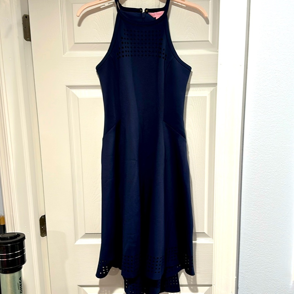 Lilly Pulitzer navy cocktail dress